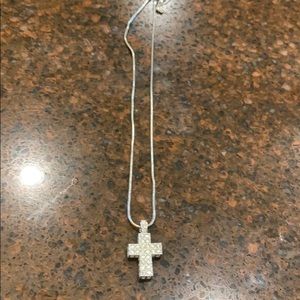 Swarovski crystal cross necklace